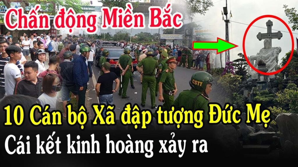 Chấn động: 10 cán bộ Xã đập tưởng Đức Mẹ, cái kết xảy ra ngay sau đó tại GP Phát Diệm