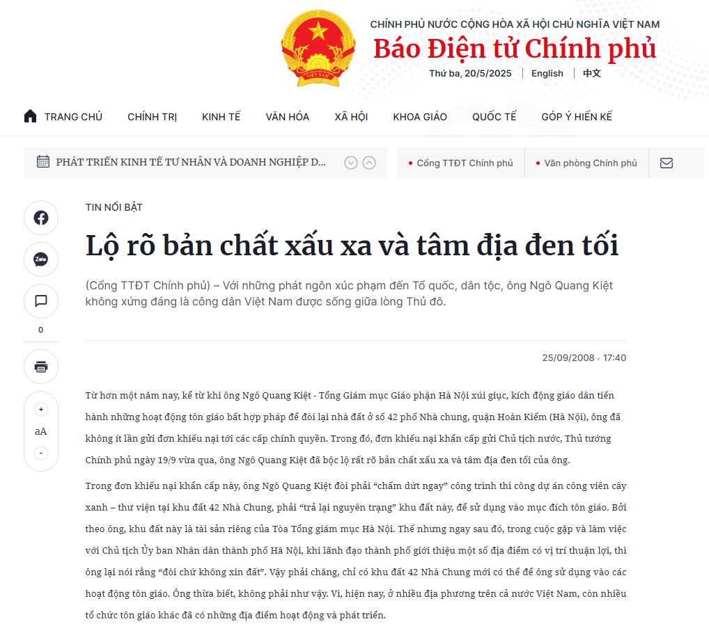Lộ rõ bản chất xấu xa và tâm địa đen tối