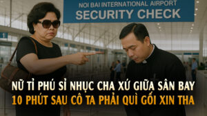 Nữ tỷ phú sỉ nhục Cha Xứ giữa sân bay
