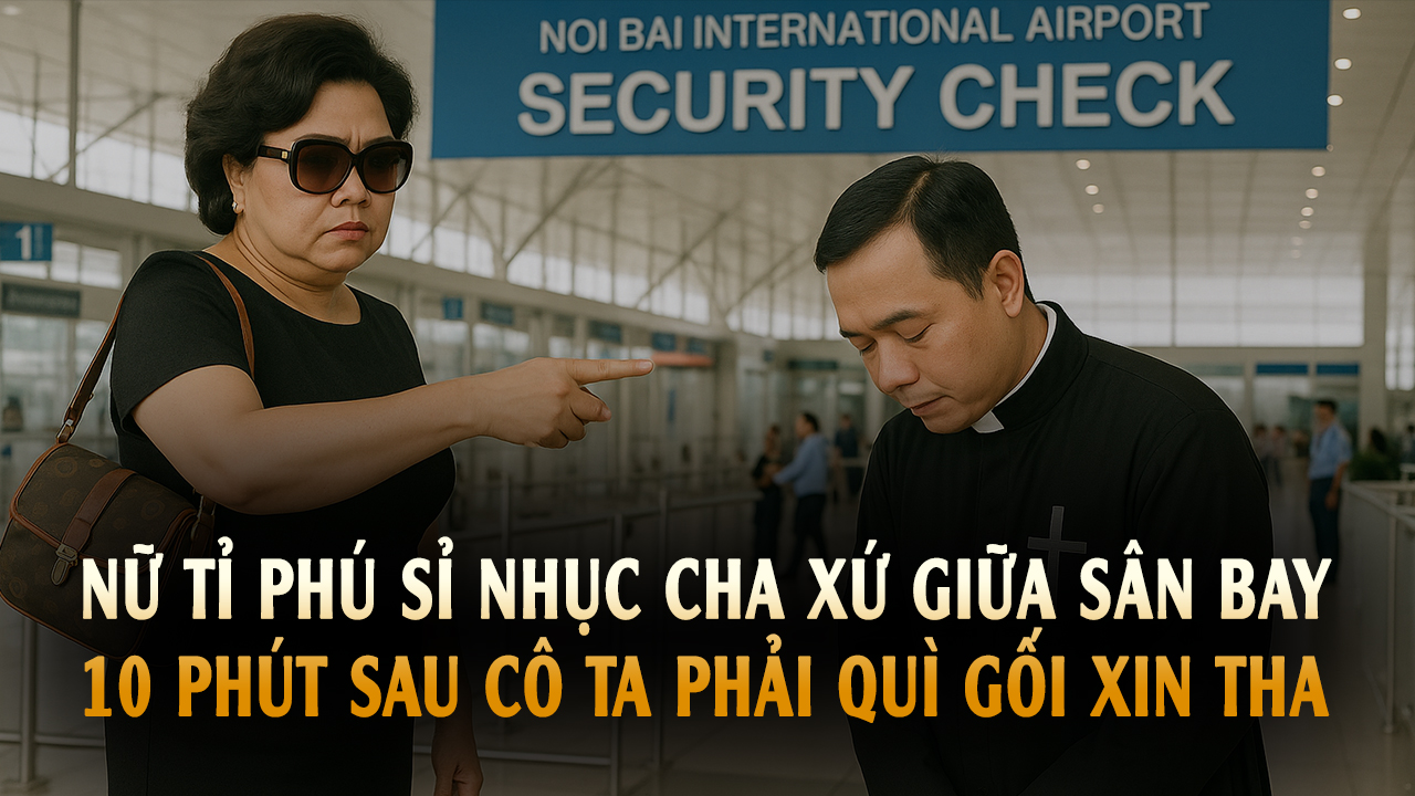Nữ tỷ phú sỉ nhục Cha Xứ giữa sân bay
