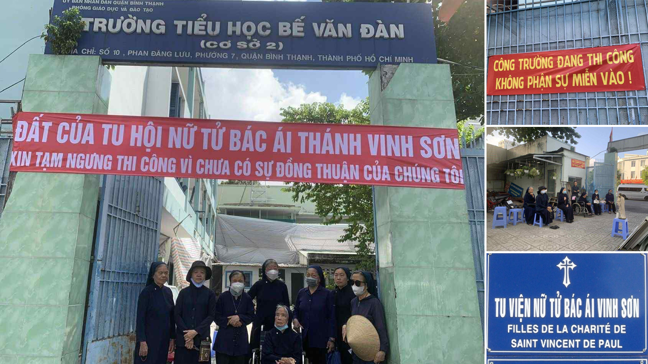Hội Nữ Tử Bác Ái Thánh Vinh Sơn bị 'cưỡng chế' đất nhà dòng?