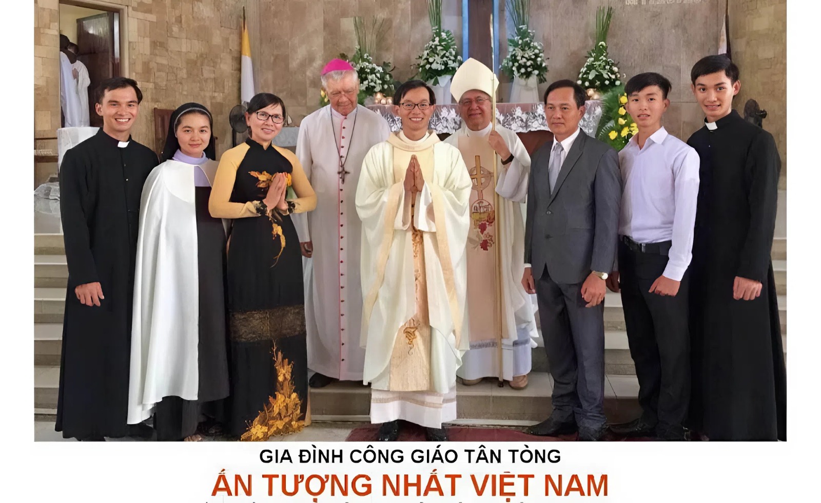 Một gia đình tân tòng có 5 người con là Linh Mục và Nữ tu