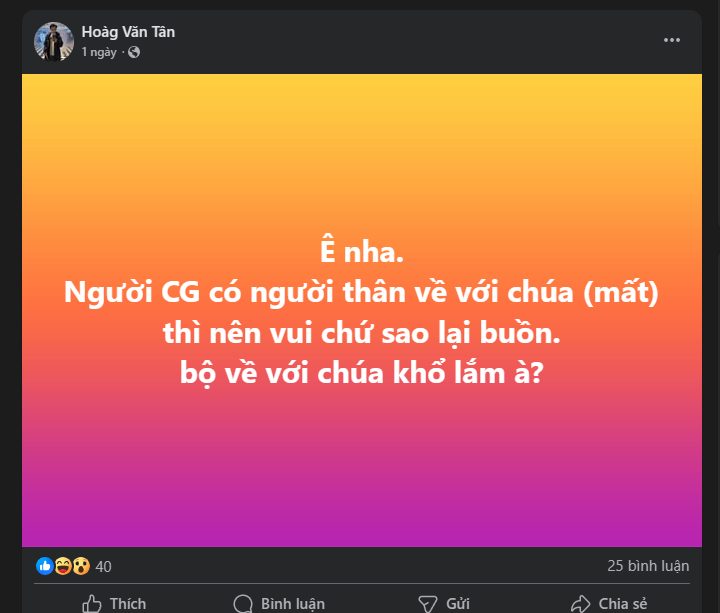Cảnh Báo từ Một nhóm facebook Người Công Giáo Trước Sự Phủ Nhận Đức Tin