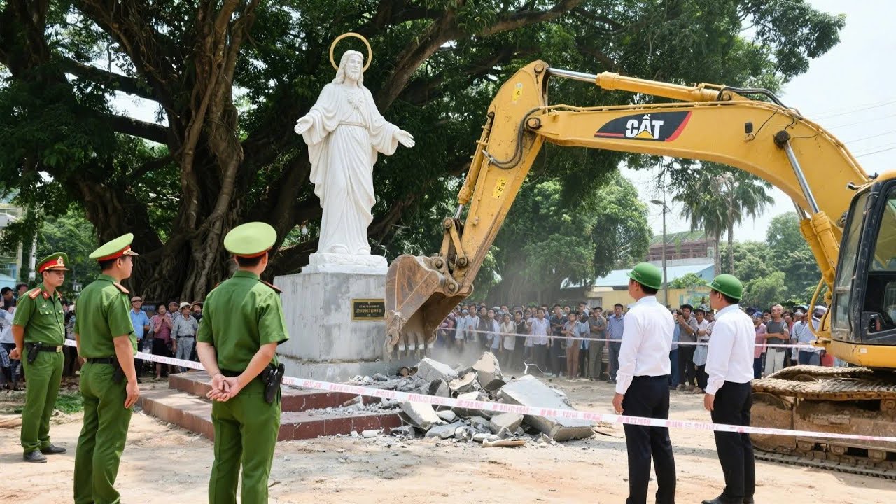 Chủ tịch xã ra lệnh đập tượng Chúa và cái kết bị sét đánh