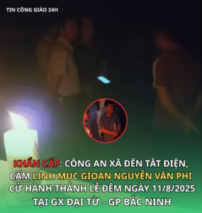 Công an xã cắt điện, Thánh lễ dang dở tại giáo điểm Bình Thuận