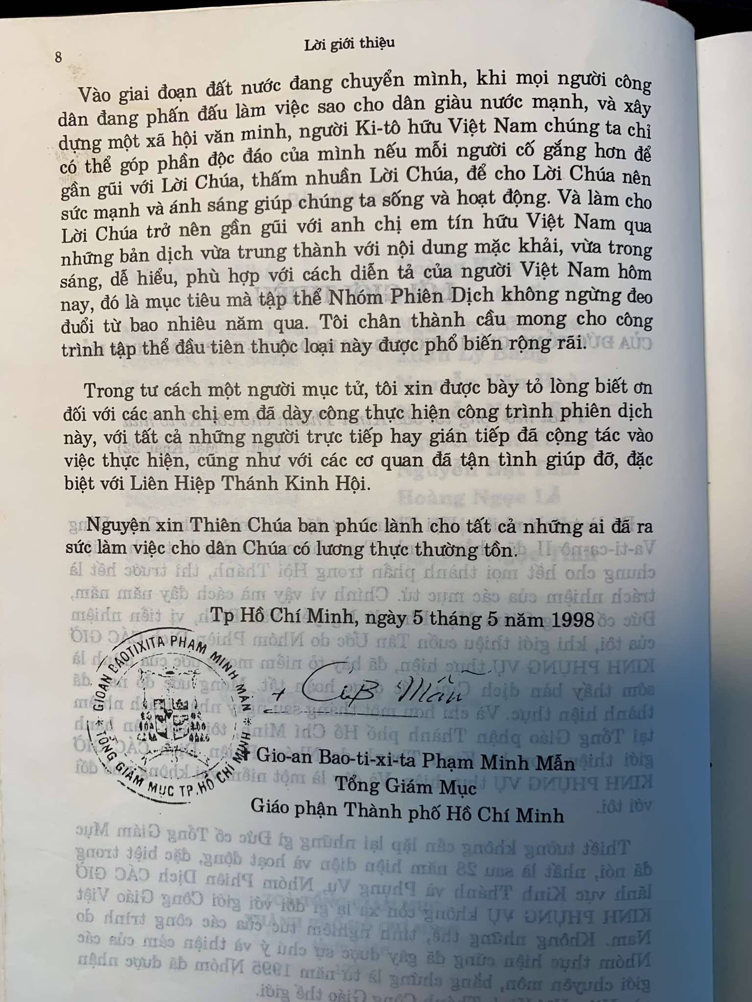 Linh mục phát biểu sai lệch về bản dịch Kinh Thánh: Nhìn lại công trình của Nhóm Phiên Dịch Các Giờ Kinh Phụng Vụ