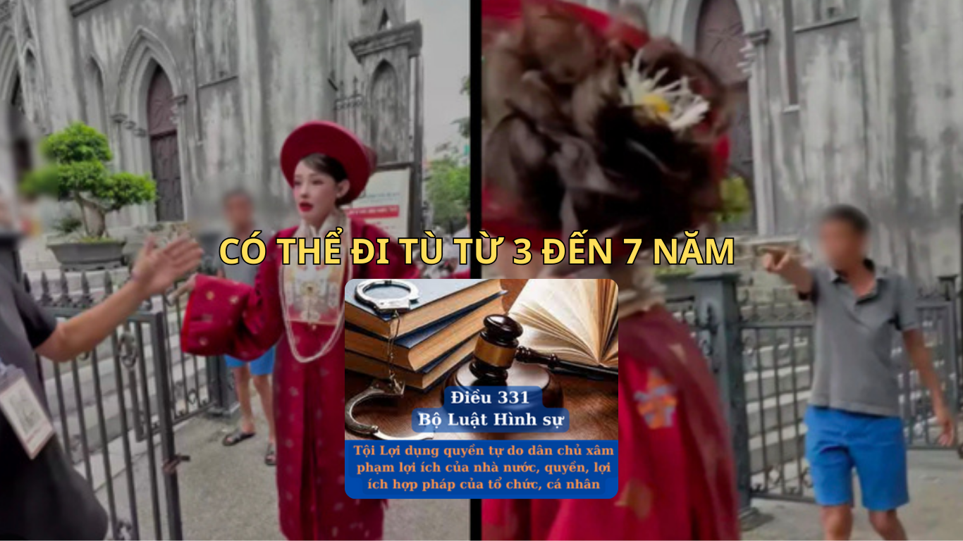 Ngân 98 Có Thể Đối Mặt Với Hình Phạt Điều 331 Bộ luật Hình sự, Sau Ồn Ào Tại Nhà Thờ Lớn Hà Nội