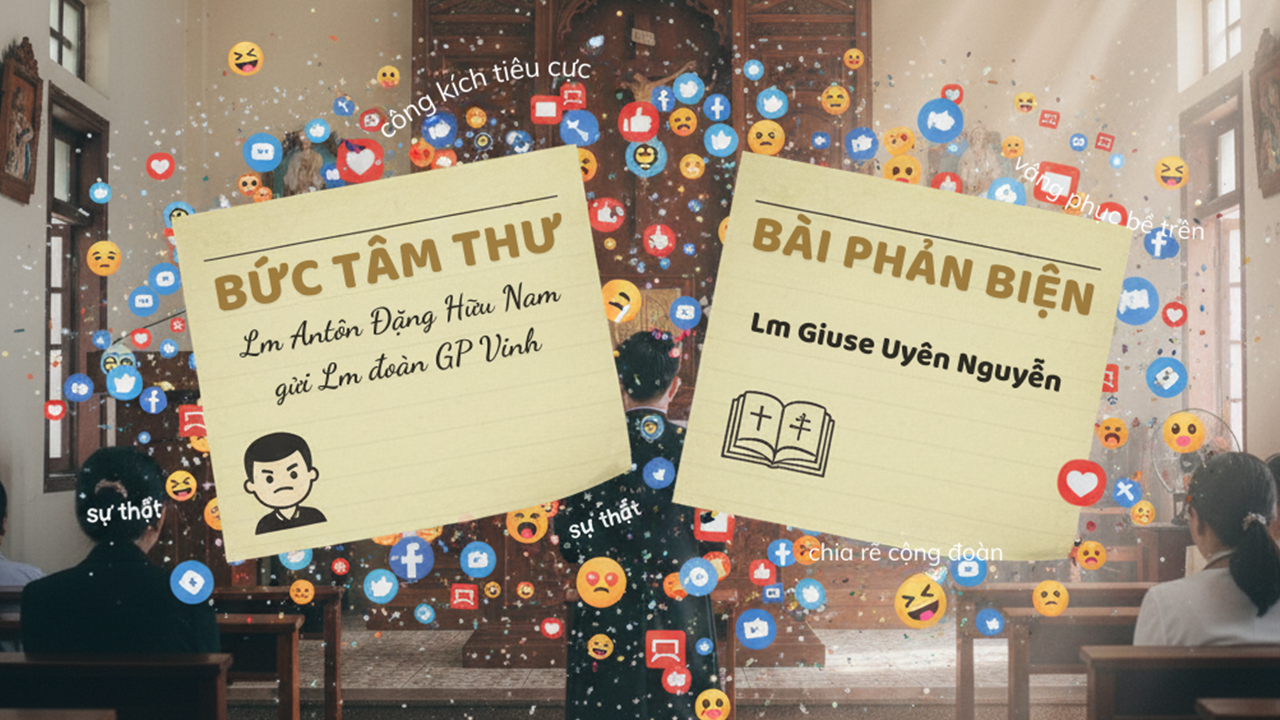 1 Linh mục phản biện lại Tâm thư của Lm Antôn Đặng Hữu Nam gửi Lm đoàn GP Vinh