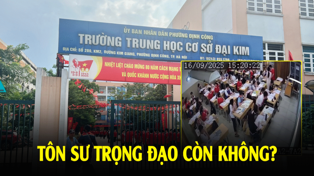 Học sinh lớp 7 ở THCS Đại Kim (Hà Nội) túm tóc, quật ngã cô giáo – Tôn sư trọng đạo còn không?