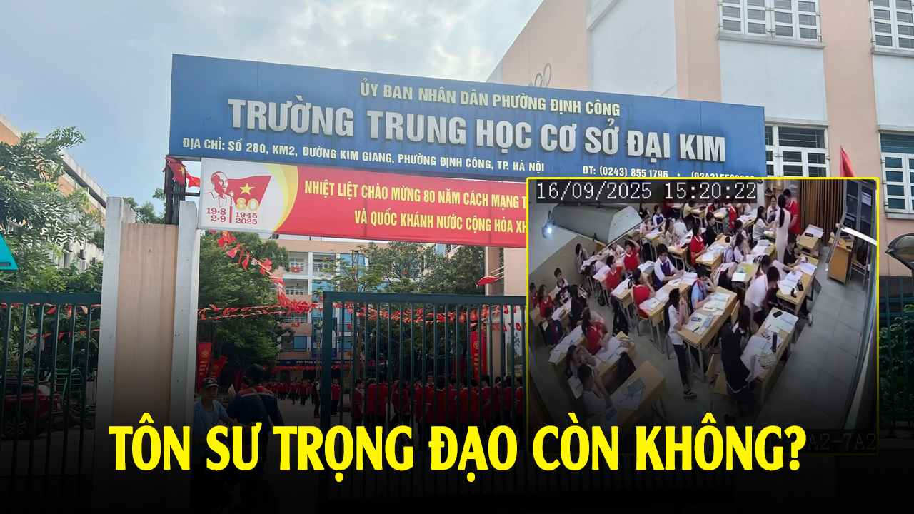Học sinh lớp 7 ở THCS Đại Kim (Hà Nội) túm tóc, quật ngã cô giáo – Tôn sư trọng đạo còn không?