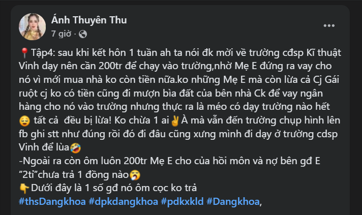 Cảnh báo lừa đảo từ'chủ tịch' Phêrô Nguyễn Đăng Khoa (GP Vinh)