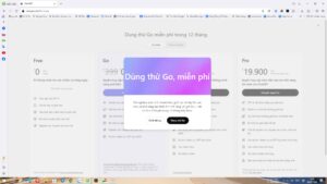 Hướng dẫn nâng cấp gói CHATGPT GO 1 năm miễn phí