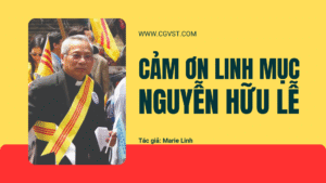 Cảm ơn Linh mục Anrê Nguyễn Hữu Lễ