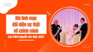 Tôi vâng lời Đức Thánh Cha, còn người ta thì chống phá Giáo hội?
