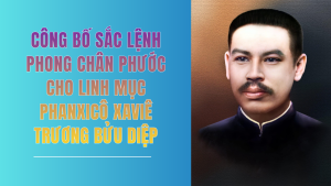 Ngày 2 tháng 7 năm 2026 Cha Fx. Trương Bửu Diệp sẽ được phong Chân phước