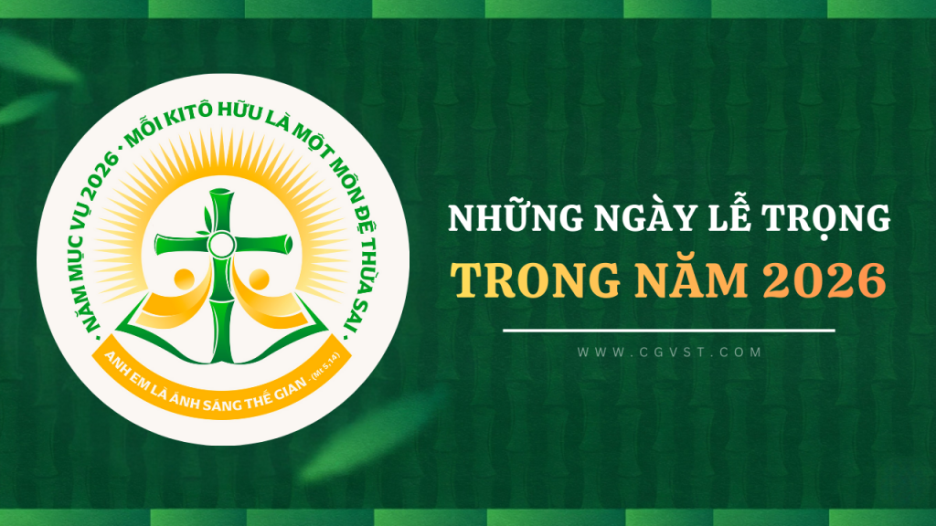 Những ngày Lễ Trọng trong năm 2026 của Giáo hội Công giáo