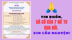 Bà cố của 7 Nữ tu qua đời