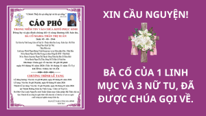 Bà cố của 1 Linh mục và 3 Nữ tu qua đời