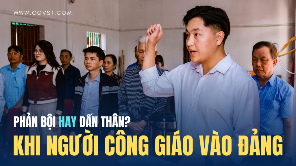 1 Giáo dân GP Vinh tuyên thệ kết nạp Đảng - sự phản bội đức tin Công giáo?