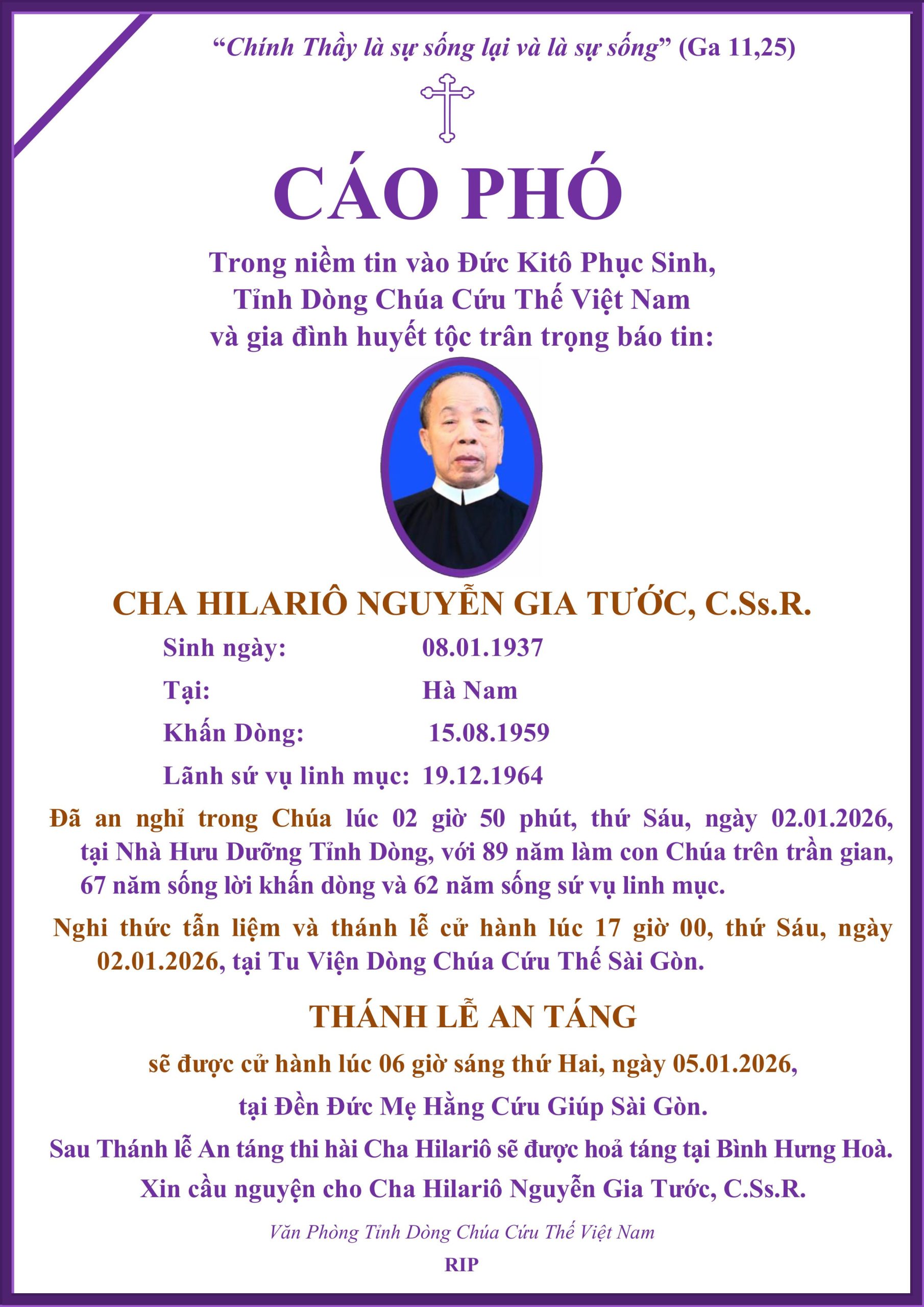 Linh mục Bênađô Đinh Châu Thân
