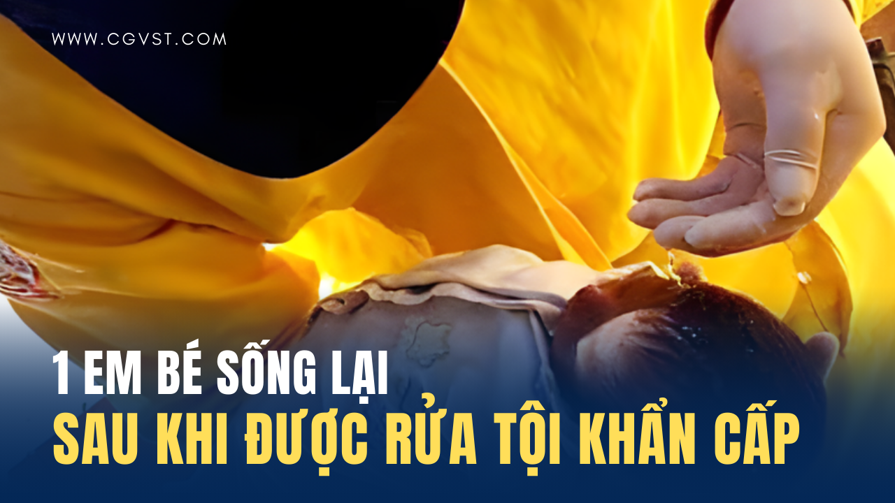 Em bé sống lại sau khi được 1 chú lính cứu hỏa rửa tội khẩn cấp