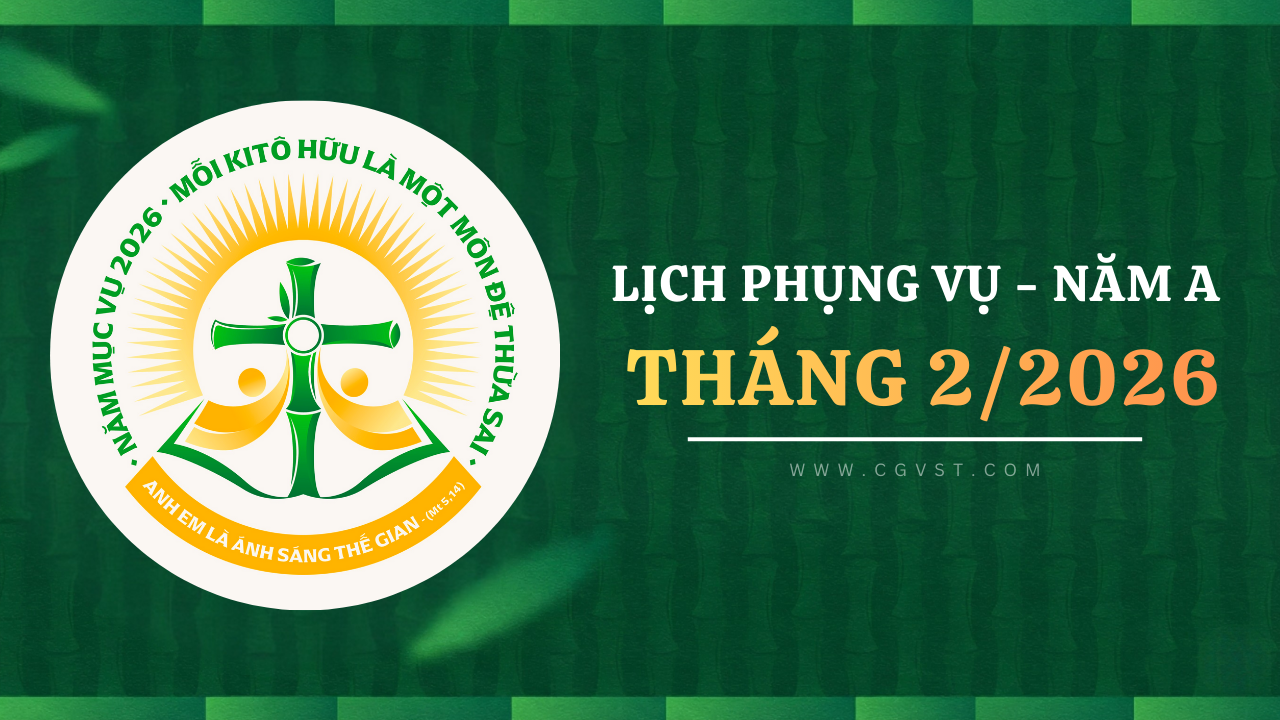 Lịch Phụng vụ Công giáo tháng 2/2026