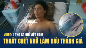 Thợ cơ khí bị điện giật đã thoát chết nhờ làm dấu Thánh giá giây phút sinh tử
