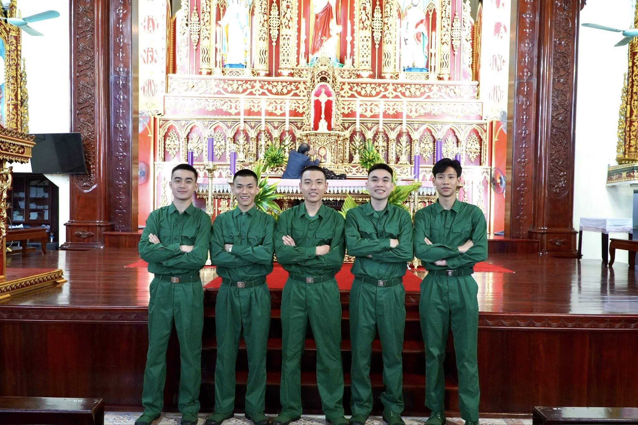 Thánh lễ cầu nguyện cho các thanh niên lên đường nhập ngũ tại GP Bùi Chu