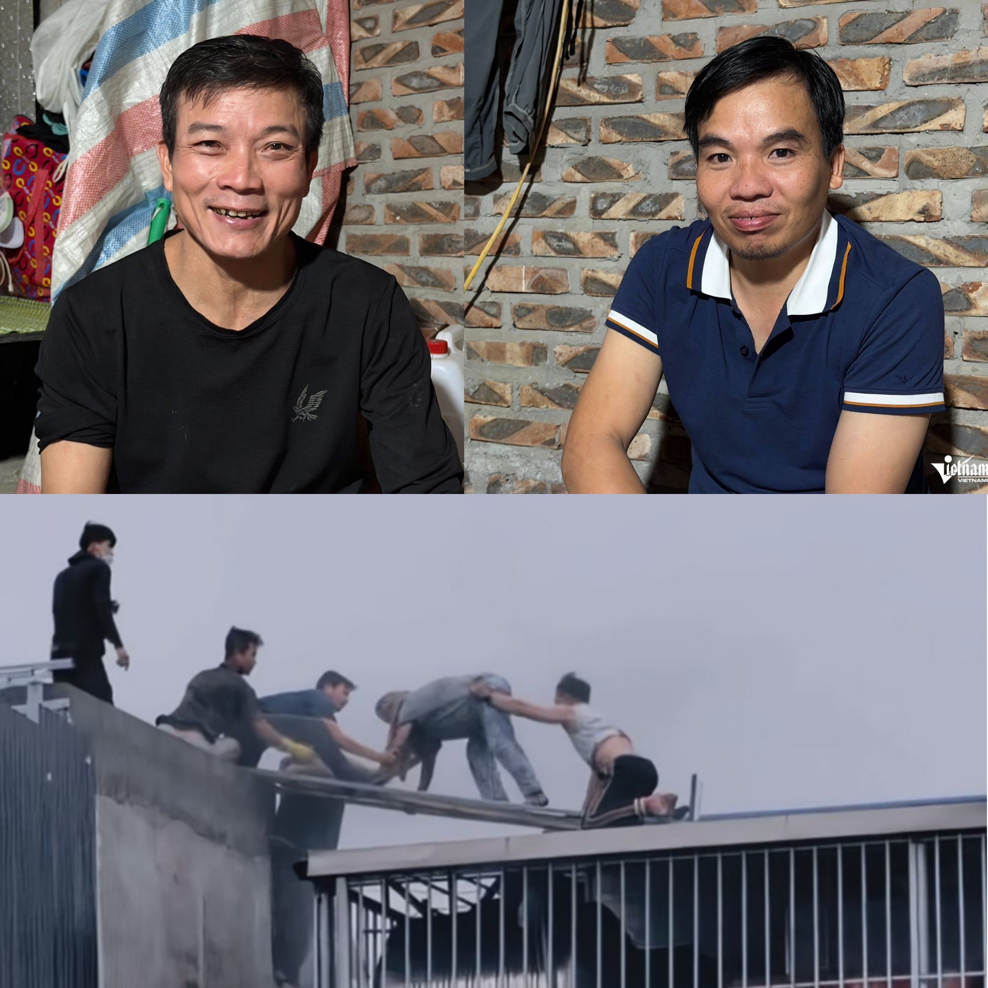 2 'người hùng' trong vụ cứu 7 người bị kẹt trong đám cháy ở Hà Nội
