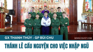 Thánh lễ cầu nguyện cho các thanh niên lên đường nhập ngũ tại GP Bùi Chu