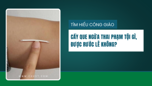 Cấy que ngừa thai phạm tội gì, được rước lễ không?