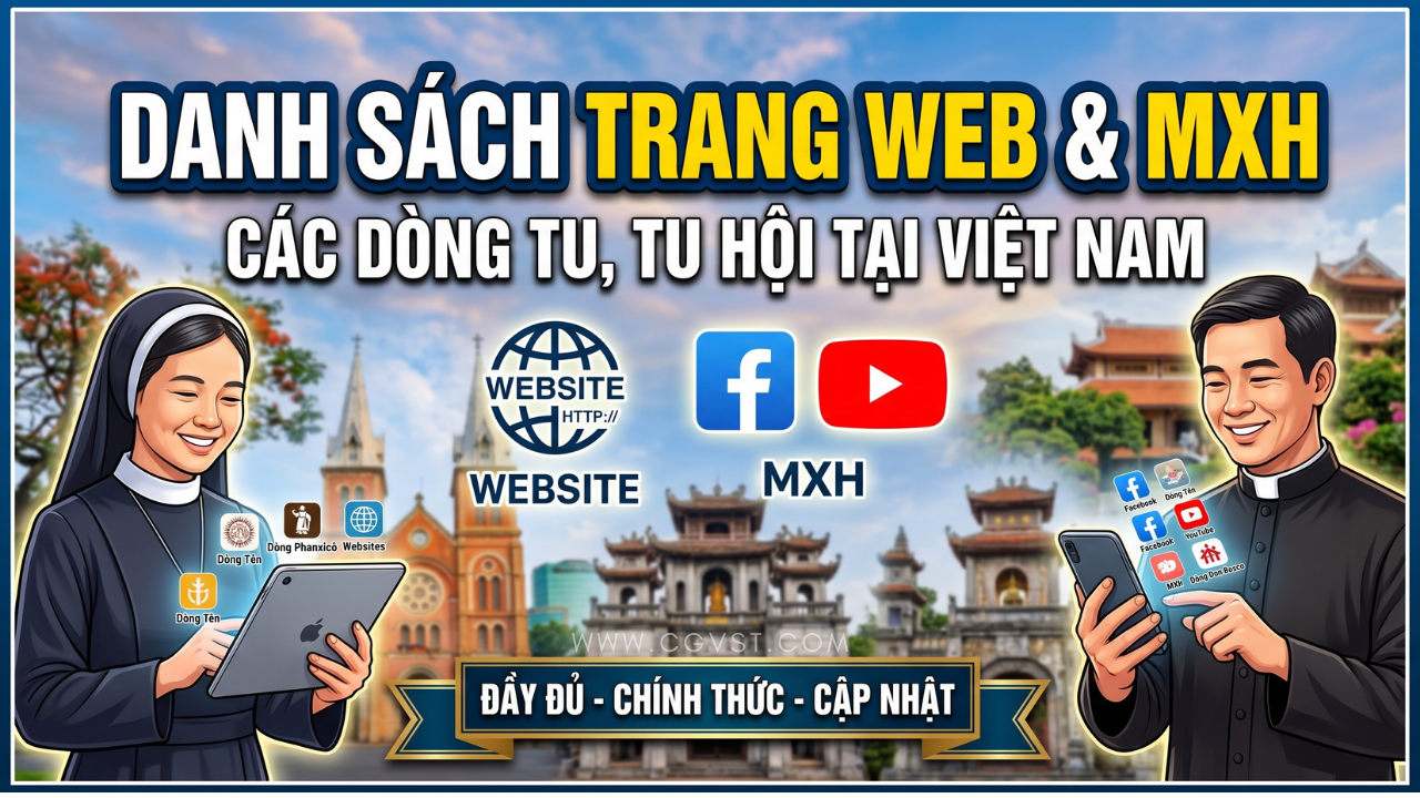 Danh sách trang web và MXH các Dòng tu, Tu hội tại Việt Nam