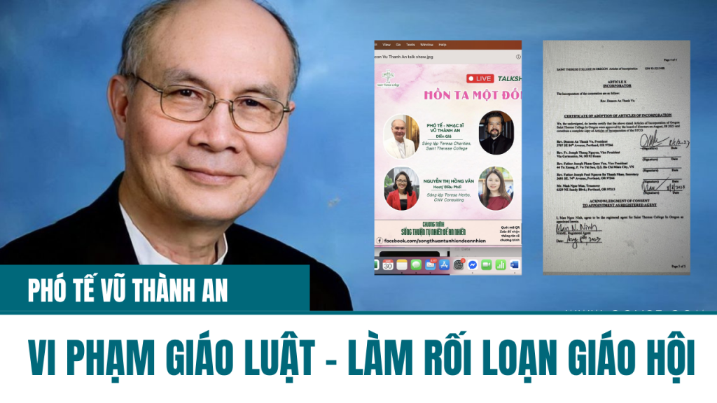 Lm Phêrô Nguyễn Văn Khải tiếp tục lên tiếng về thầy Phó tế Vũ Thành An