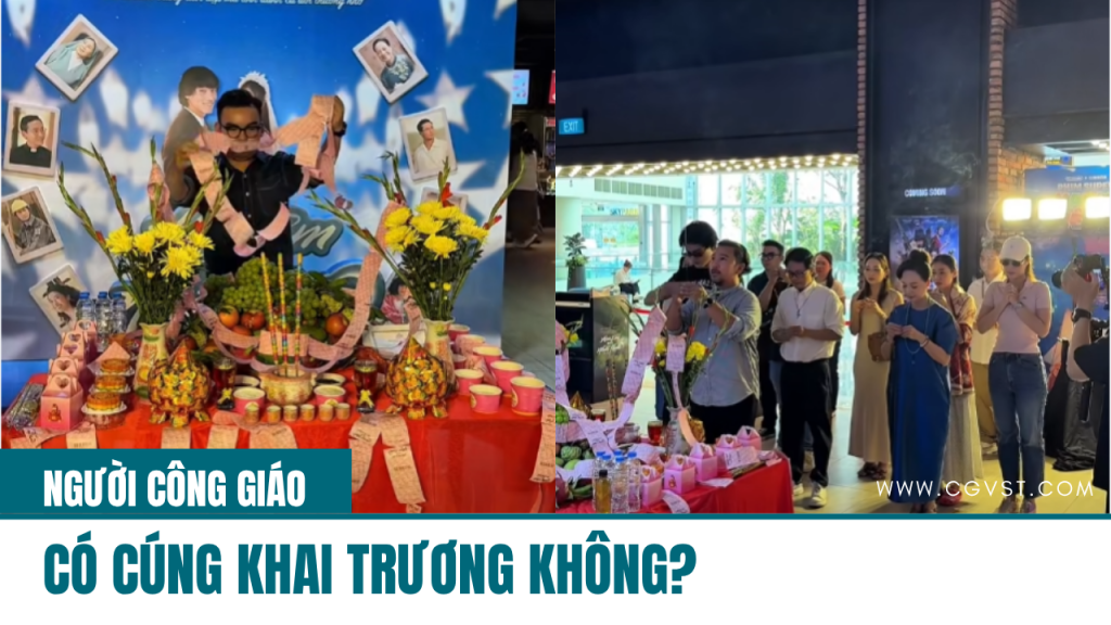 Việc cúng khai trương có phù hợp với đức tin Công giáo hay không?
