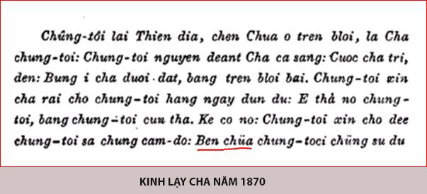 Về chữ 'bèn' và 'nhưng' trong câu Kinh Lạy Cha