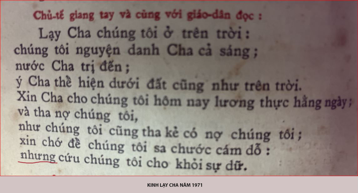 Về chữ 'bèn' và 'nhưng' trong câu Kinh Lạy Cha