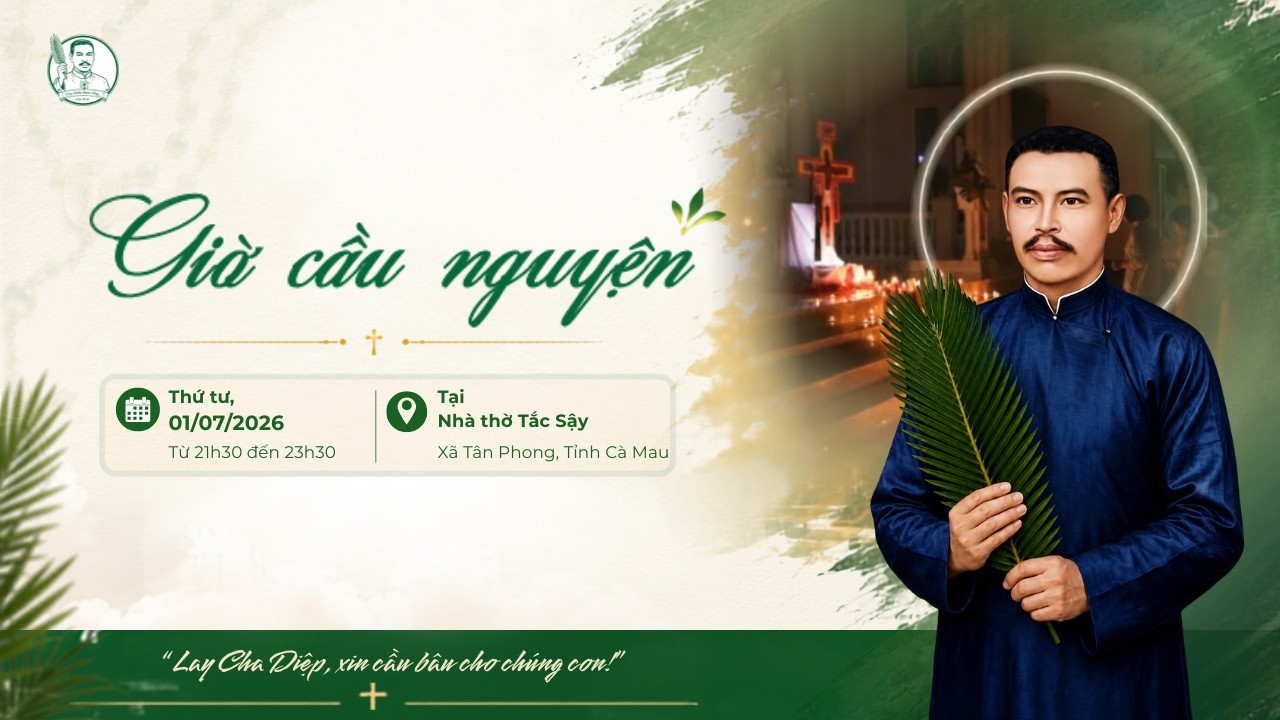 Trực tiếp giờ cầu nguyện - Tuyên Phong Chân Phước cho Tôi Tớ Chúa Phanxicô Xaviê Trương Bửu Diệp