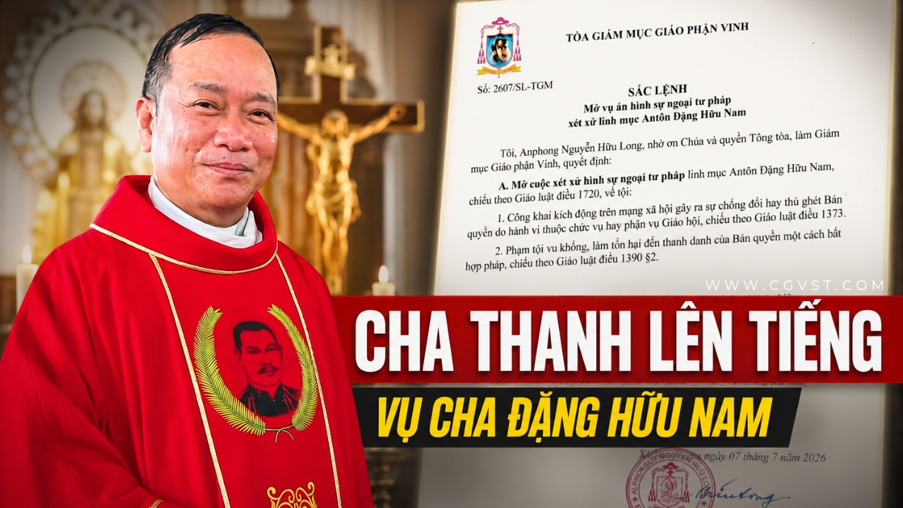 Cha Antôn Lê Ngọc Thanh, DCCT lên tiếng về sắc lệnh mở án vụ cha Đặng Hữu Nam