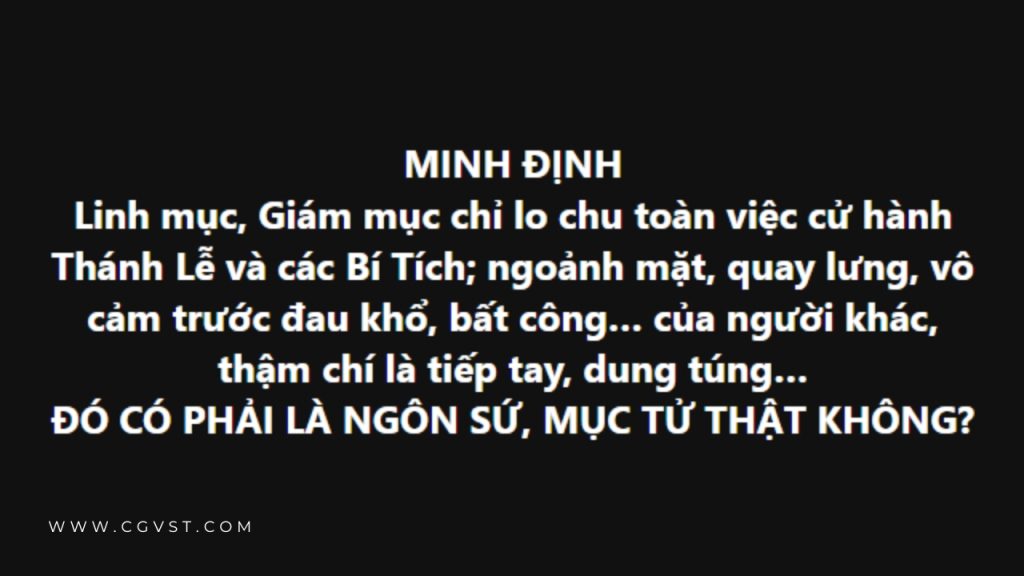 Nói về 2 chữ 'Minh Định' mà cha Antôn Đặng Hữu Nam hay dùng