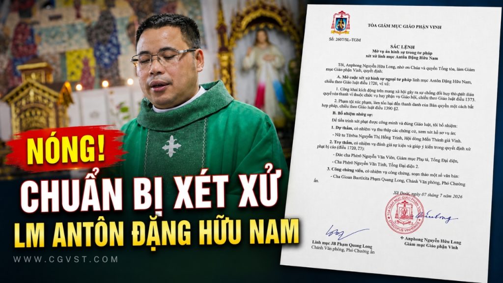 NÓNG! Chuẩn bị xét xử Linh mục Antôn Đặng Hữu Nam