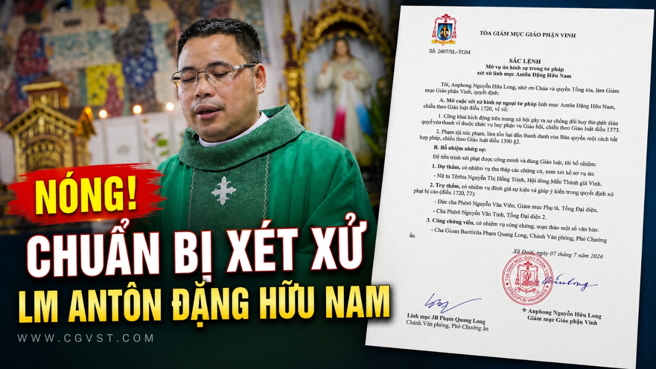 NÓNG! Chuẩn bị xét xử Linh mục Antôn Đặng Hữu Nam